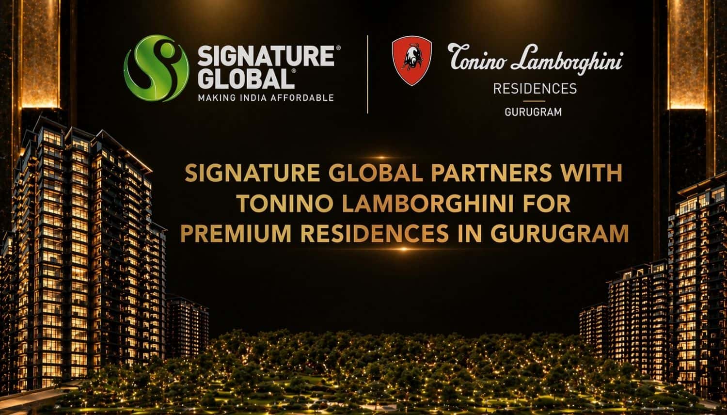 Signature Global Partners with Tonino Lamborghini for Premium Residences in Gurugram
