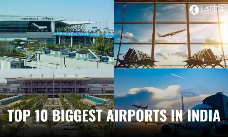 TOP 10 Biggest Airport in India By Area in 2025