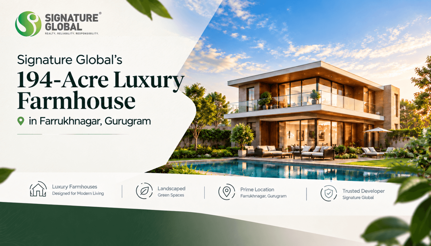 Signature Global’s 194-Acre Luxury Villa Project in Farrukhnagar, Gurugram