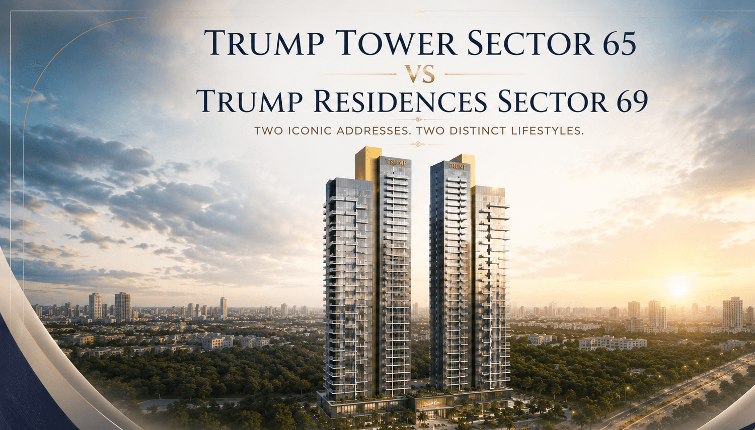 Trump Tower Sector 65 vs Trump Residences Sector 69