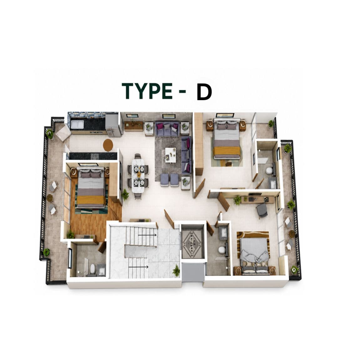 ROF Pravasa Sector 88A Type D Apartment