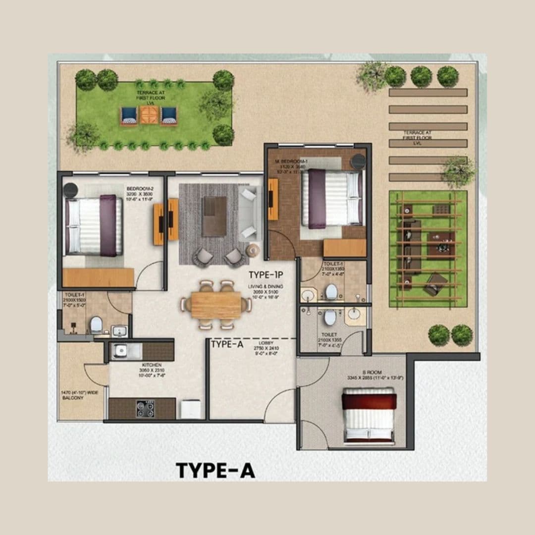 JMS Silver Living Sector 95 Floor Plan