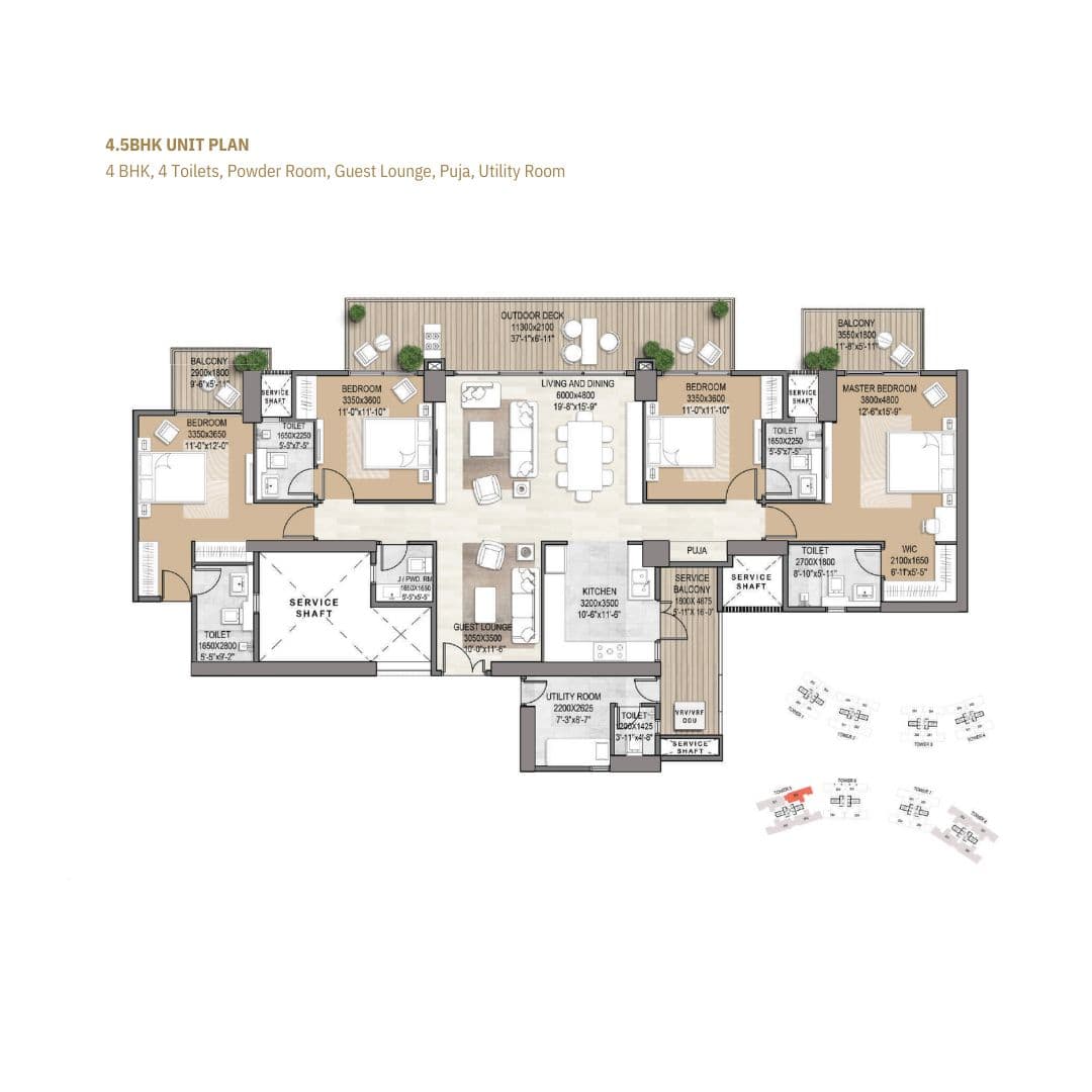 Signature Global Deluxe DXP Floor Plan