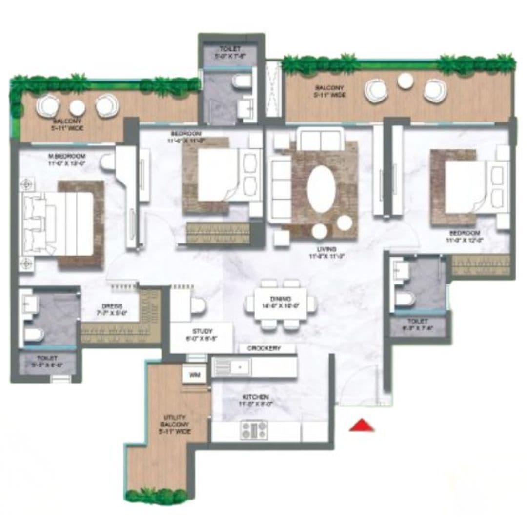 Golf Hills Floor Plan Gurgaon