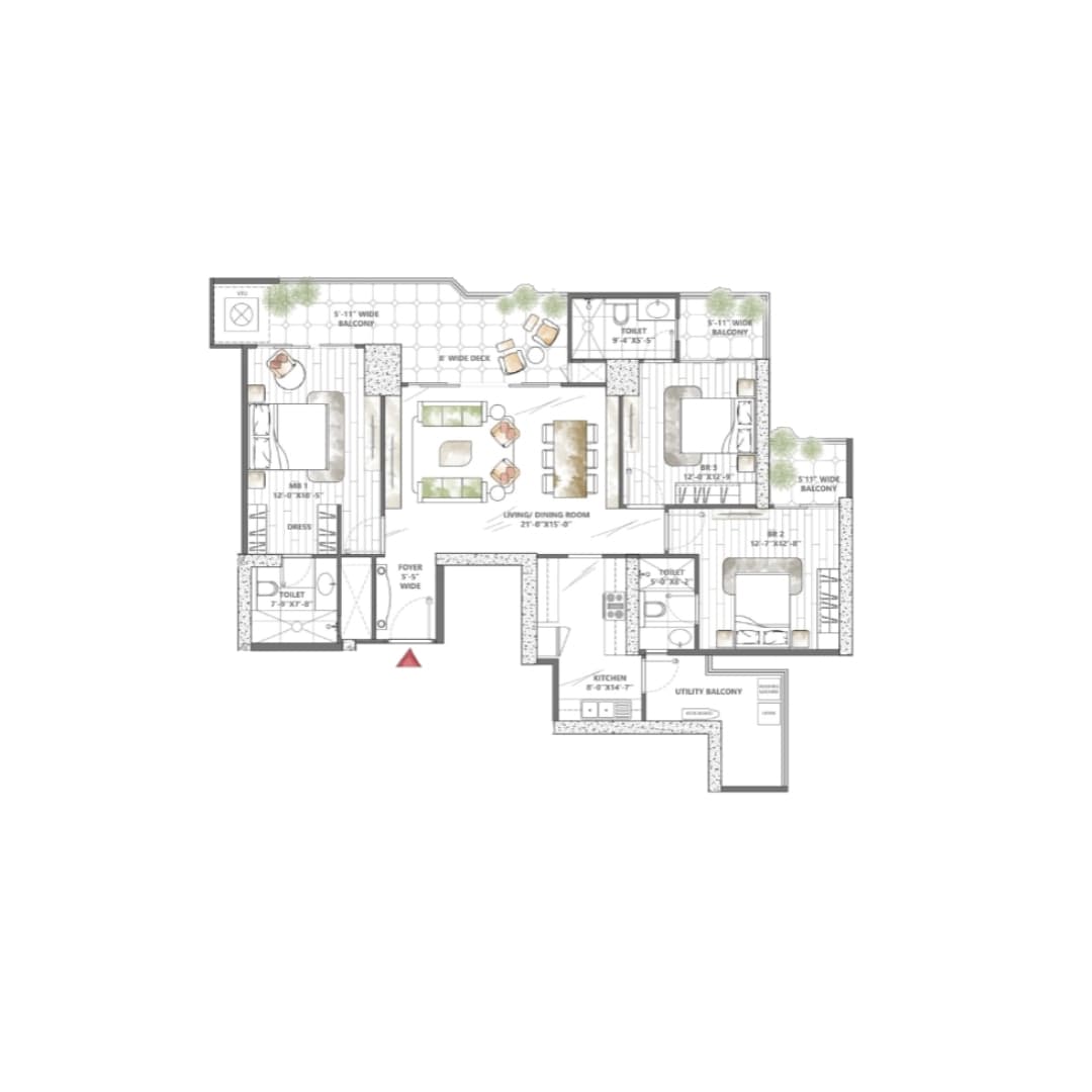 Smart World Sky Arc Gurgaon Floor Plan