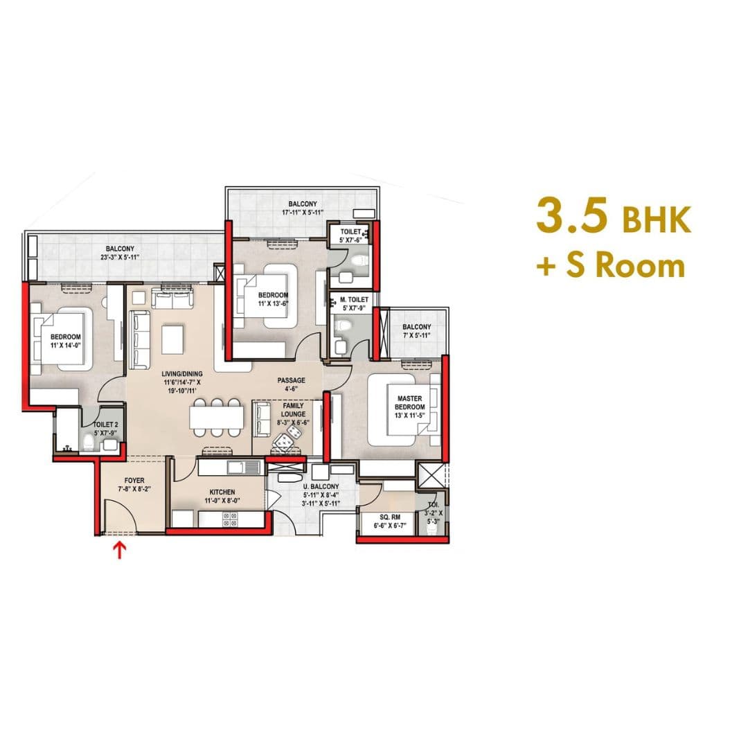 Smart World One DXP Floor plan