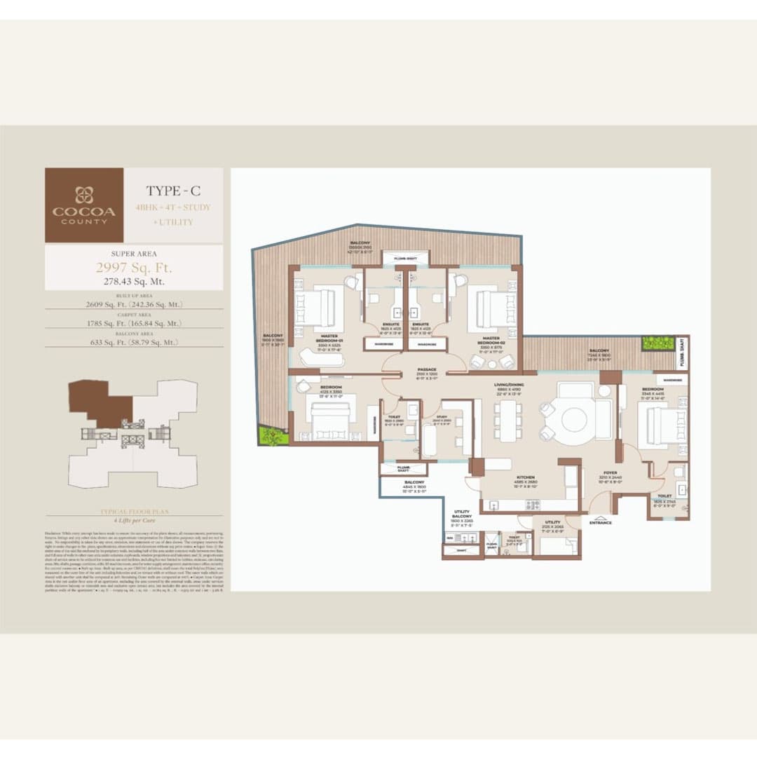 Cocoa County 3BHK