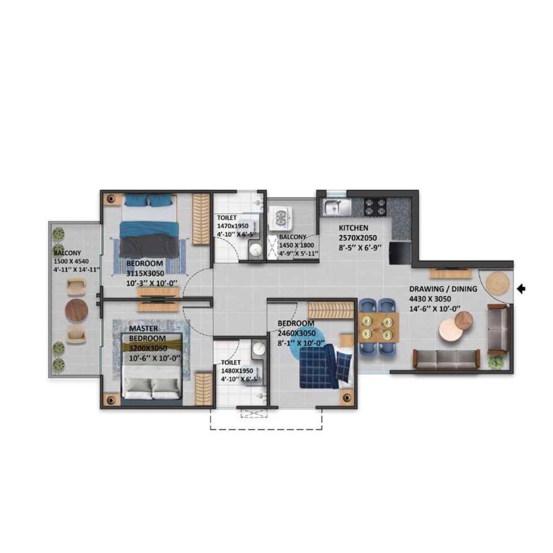 Signature Global Imperial 88A Gurgaon Floor Plan