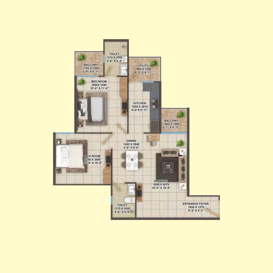 Signature Global Superbia Sector 95 Floor Plan