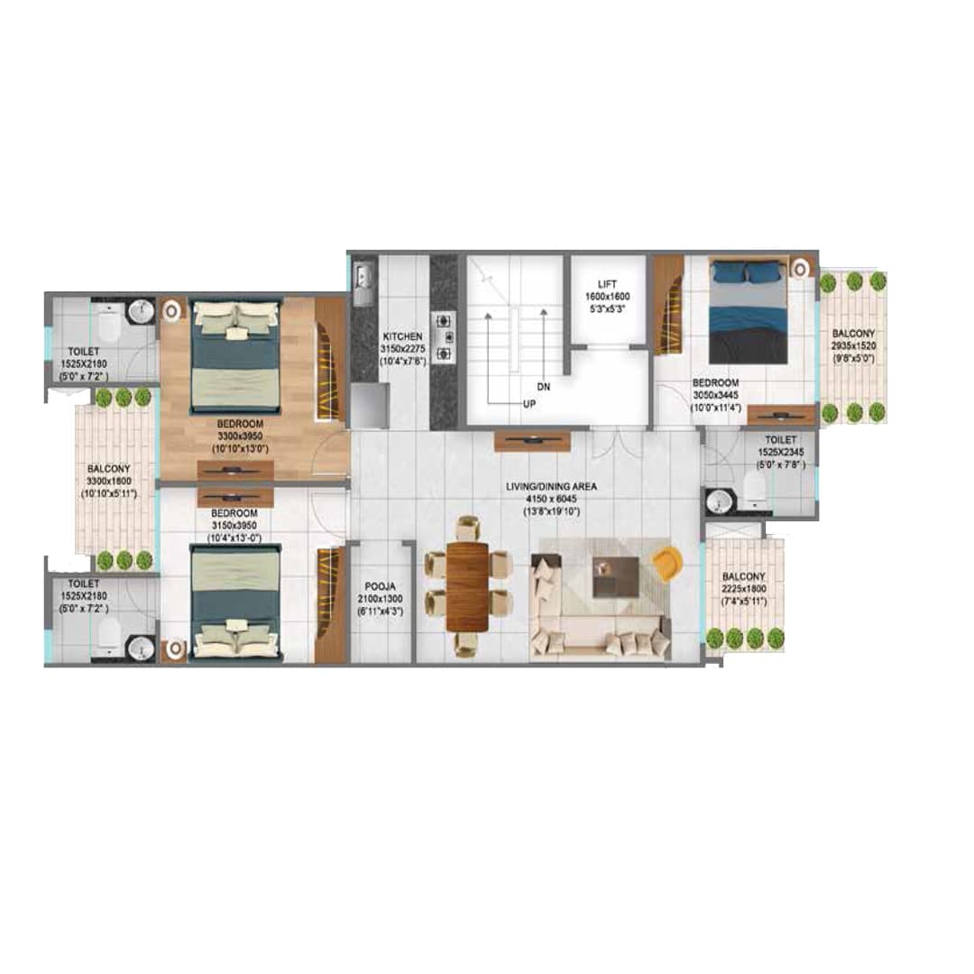 Signature Global City 37 D Phase 2 3BHK