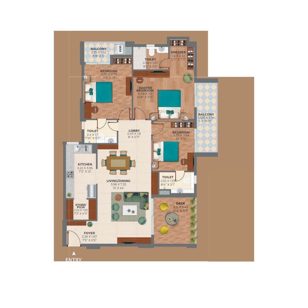 Ashiana Amarah Phase 5 Floor Plan