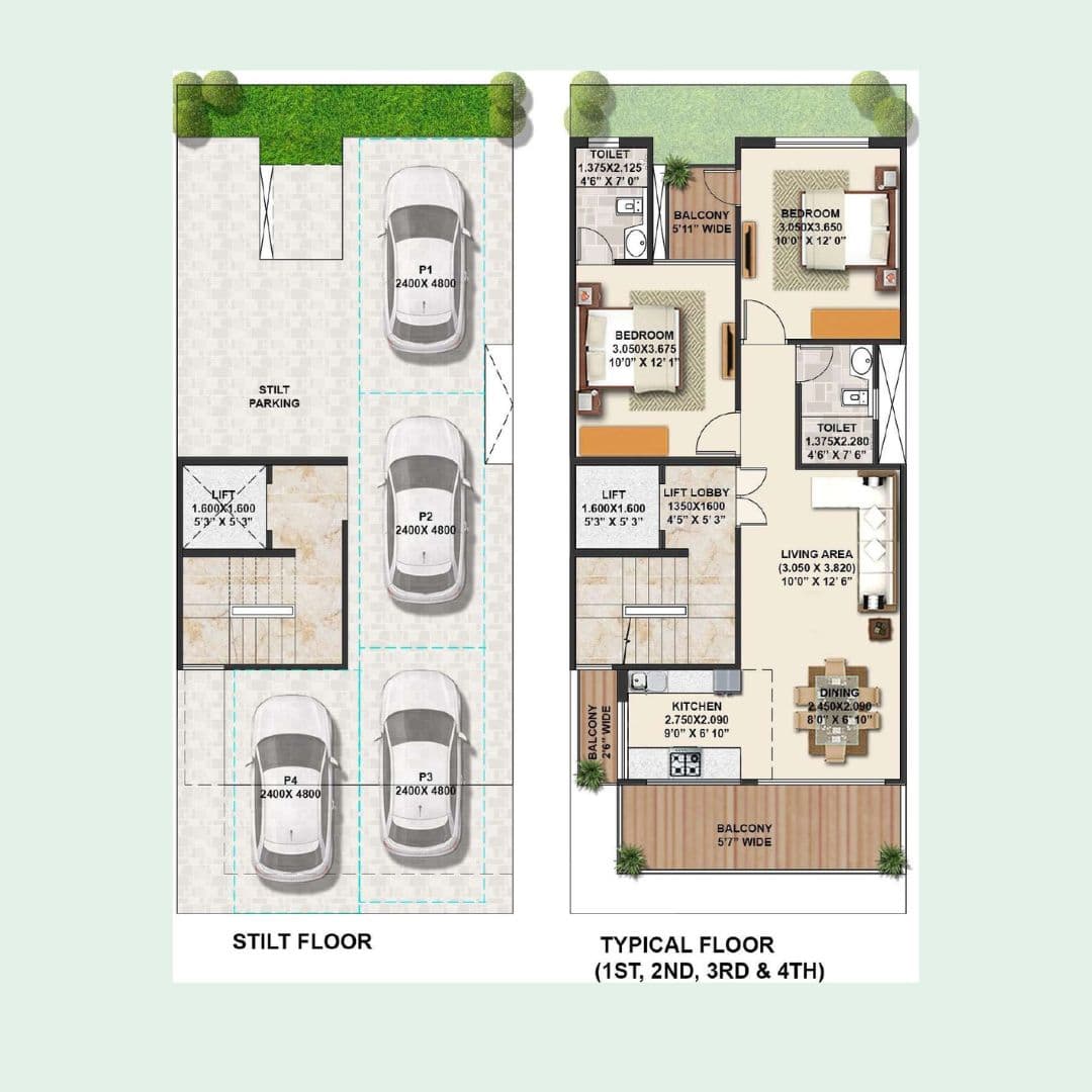 Signature Global Park 4&5 Sector 36 Floor Plan