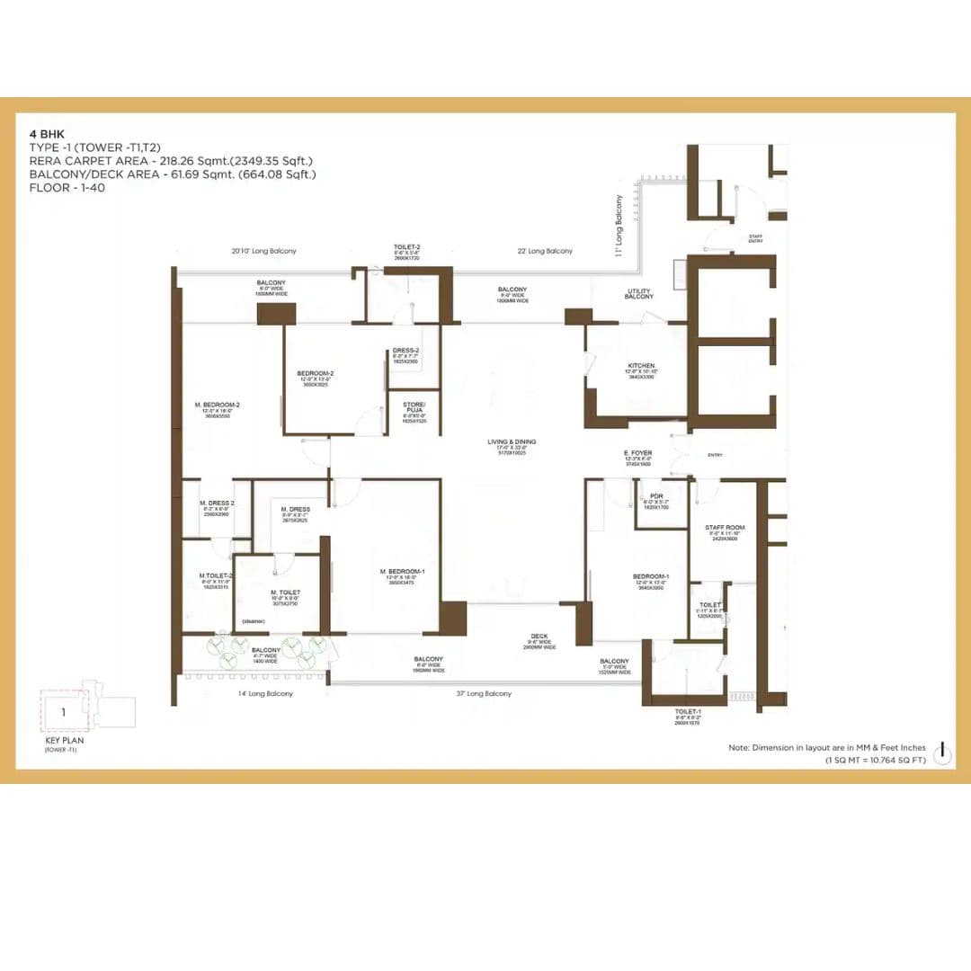 Birla Arika Sector 31 Floor Plans