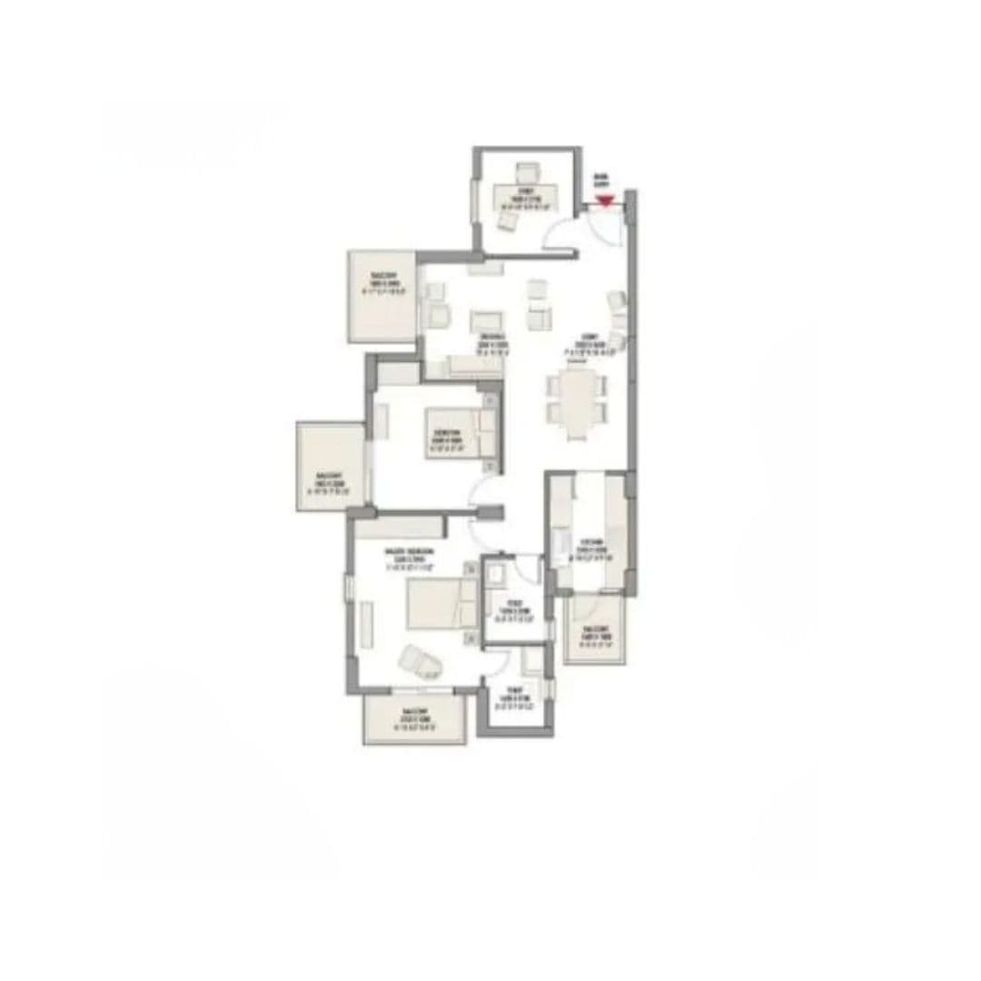 Eldeco Accolade 2BHK Apartment