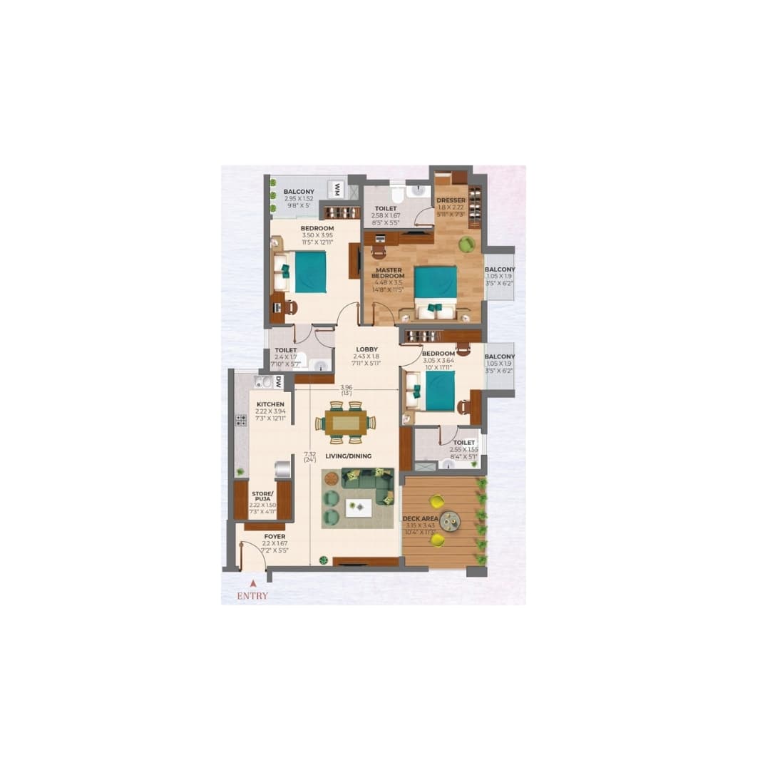 Ashiana Amarah Phase 4 Floor Plan