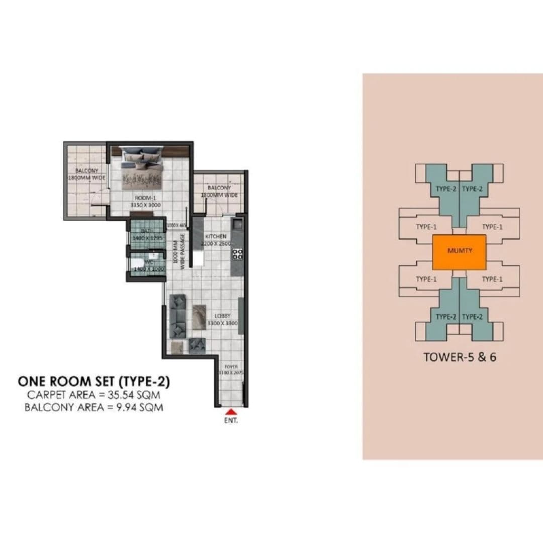 Pareena Hanu Residency Gurgaon Floor Plan