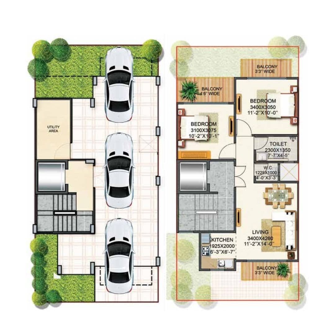 Signature Global Park 2 & 3 Floor Plan
