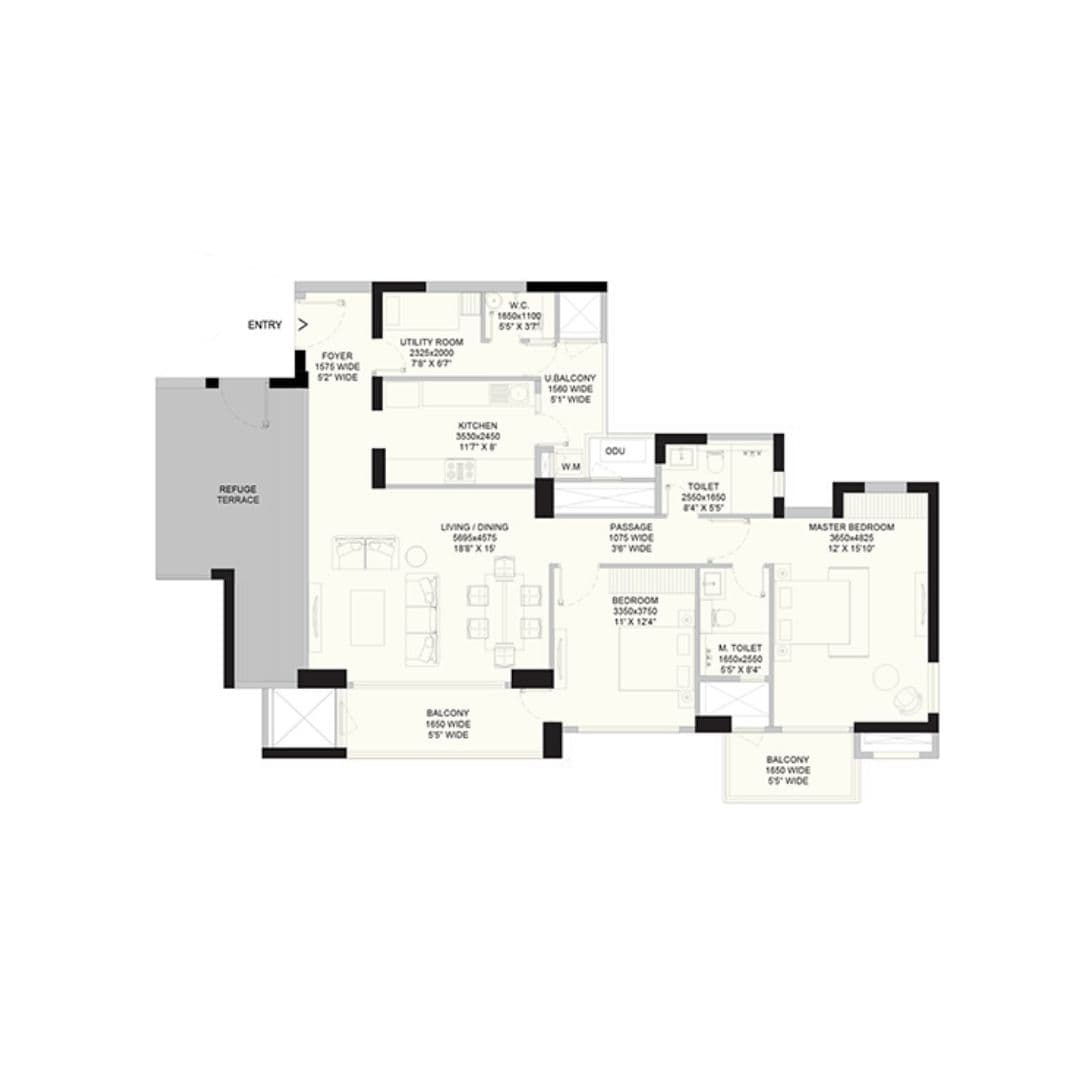 Emaar Amaris Gurgaon Sector 62 Floor Plan