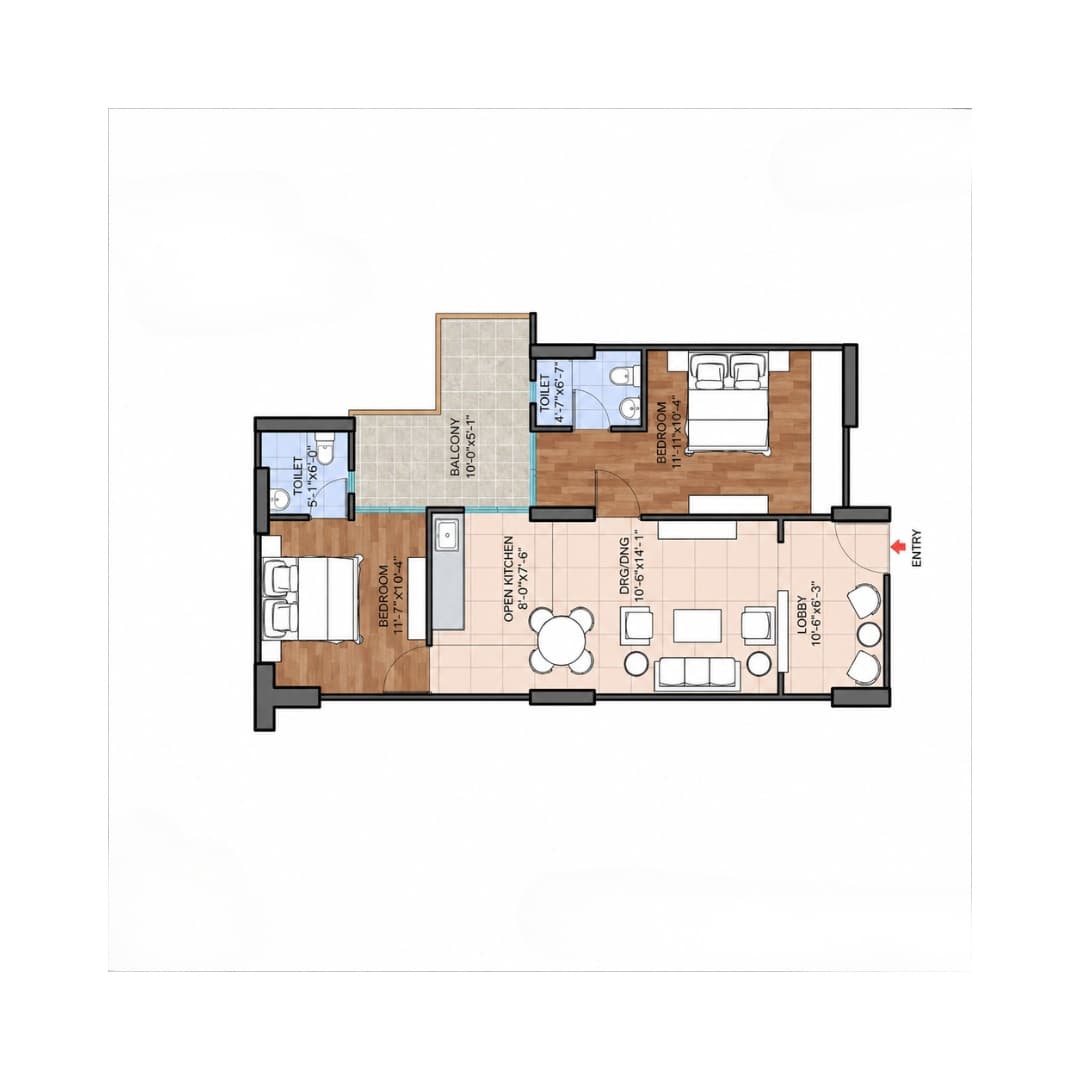 Ninex Sriflex 2BHK