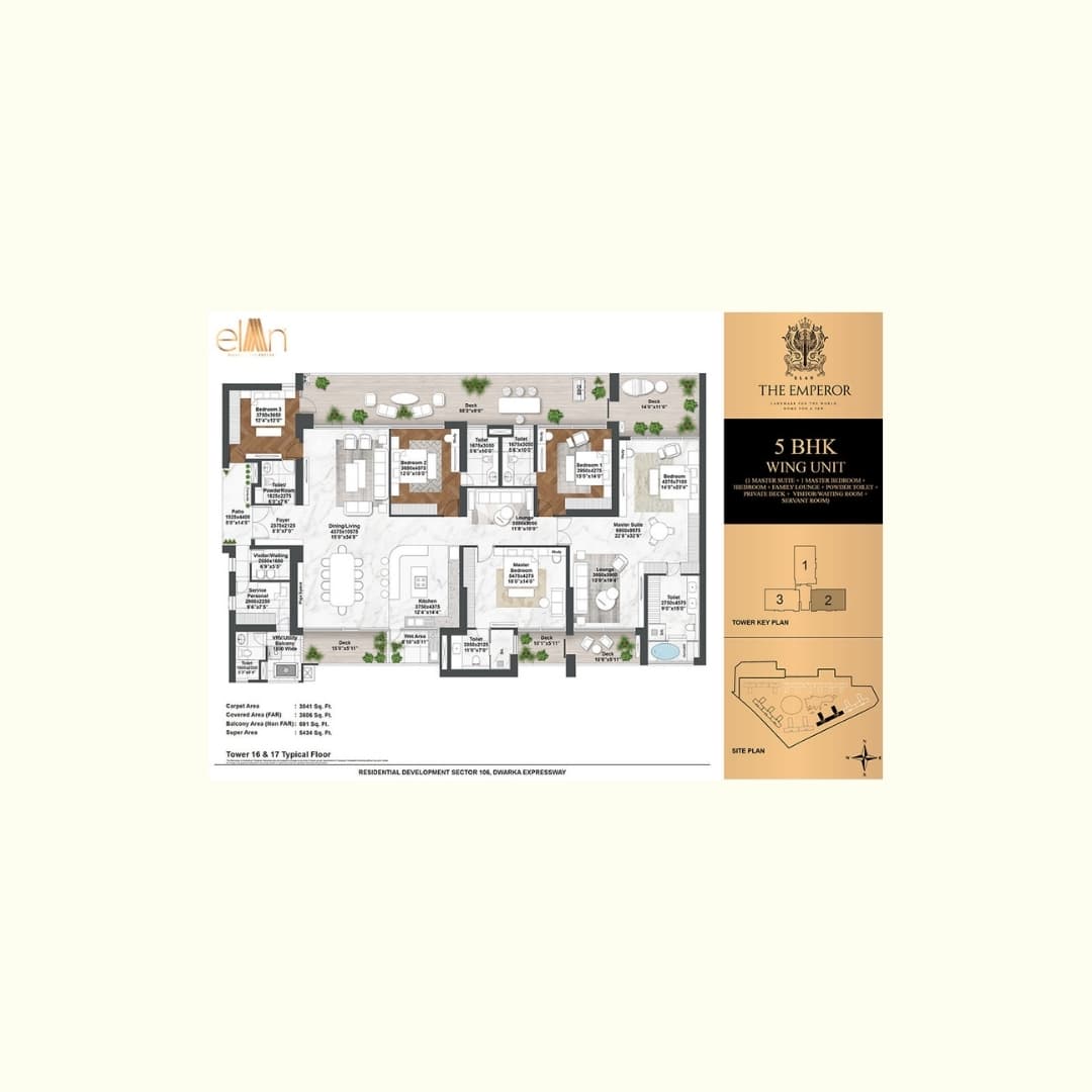 Elan The Emperor sector 106 Gurgaon Floor Plan