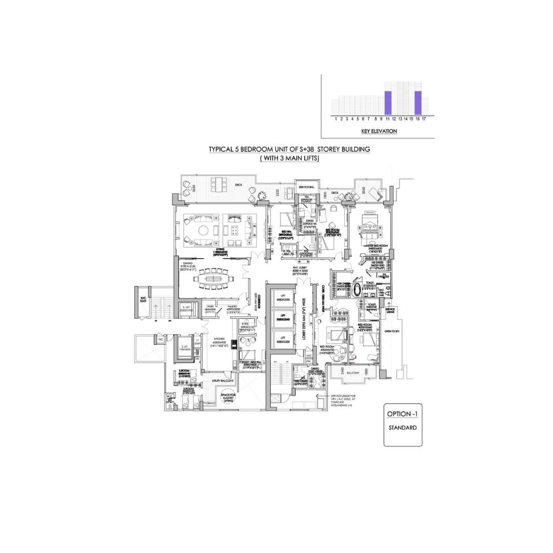 DLF The Camellias Sector 42 Gurgaon Floor Plan