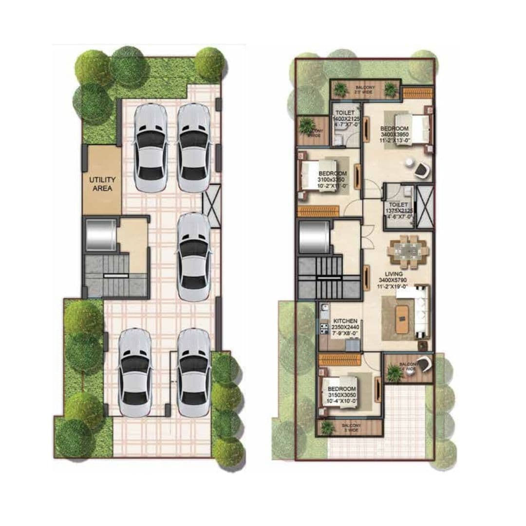 Signature Global Park 2 & 3 Floor Plan