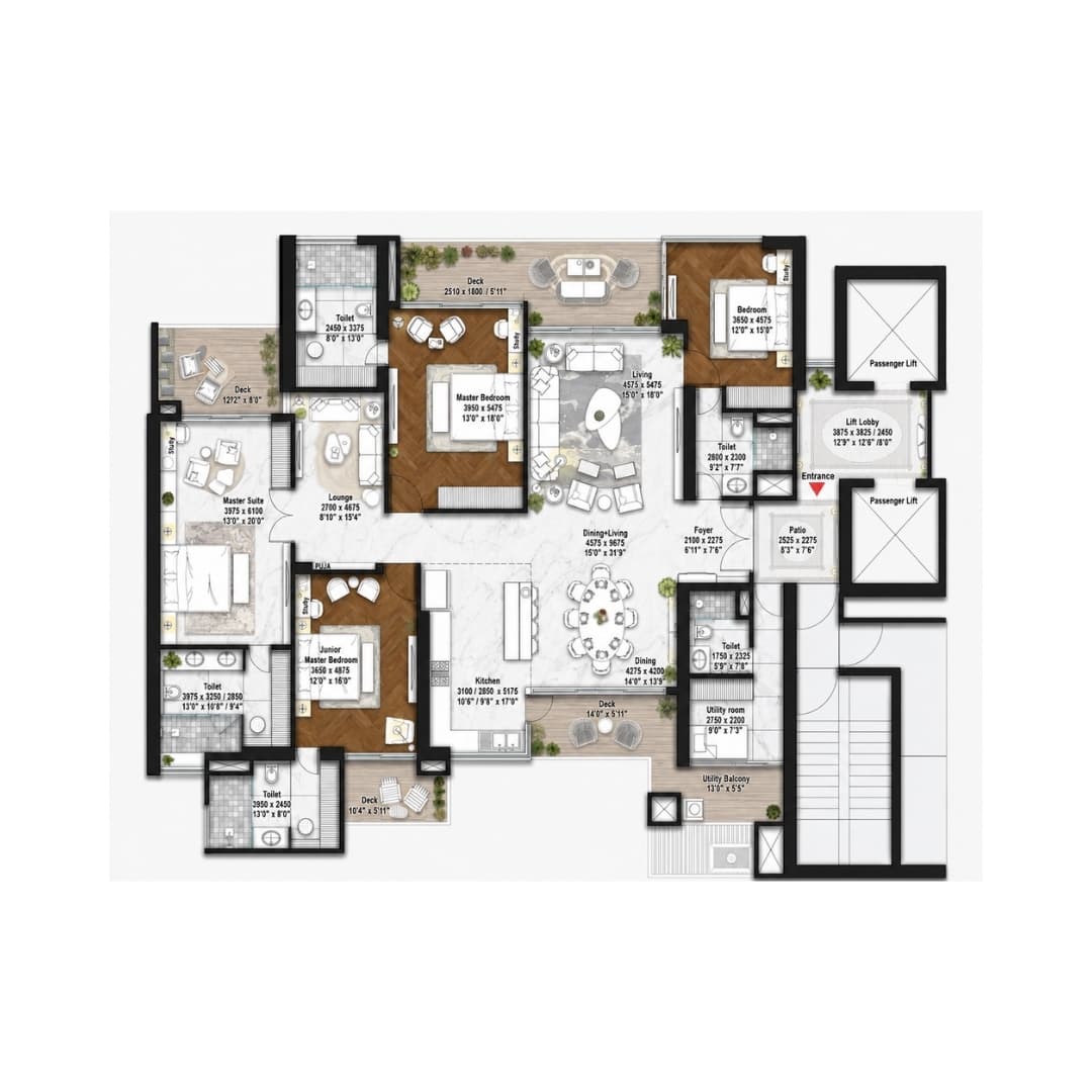 Elan The Statement Sector 49 Sohna Road Floor Plan