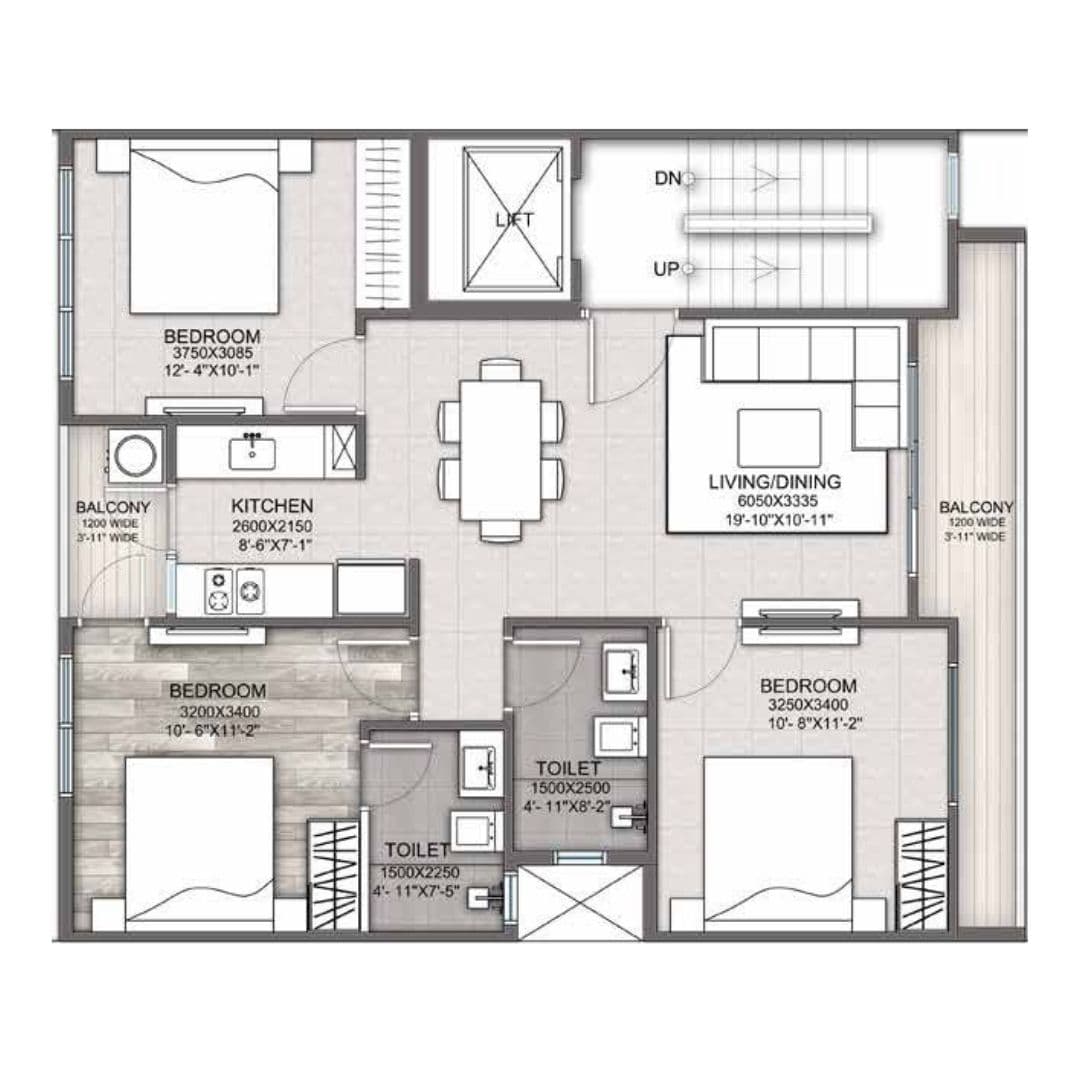 Global City Sector 93 Floor Plan