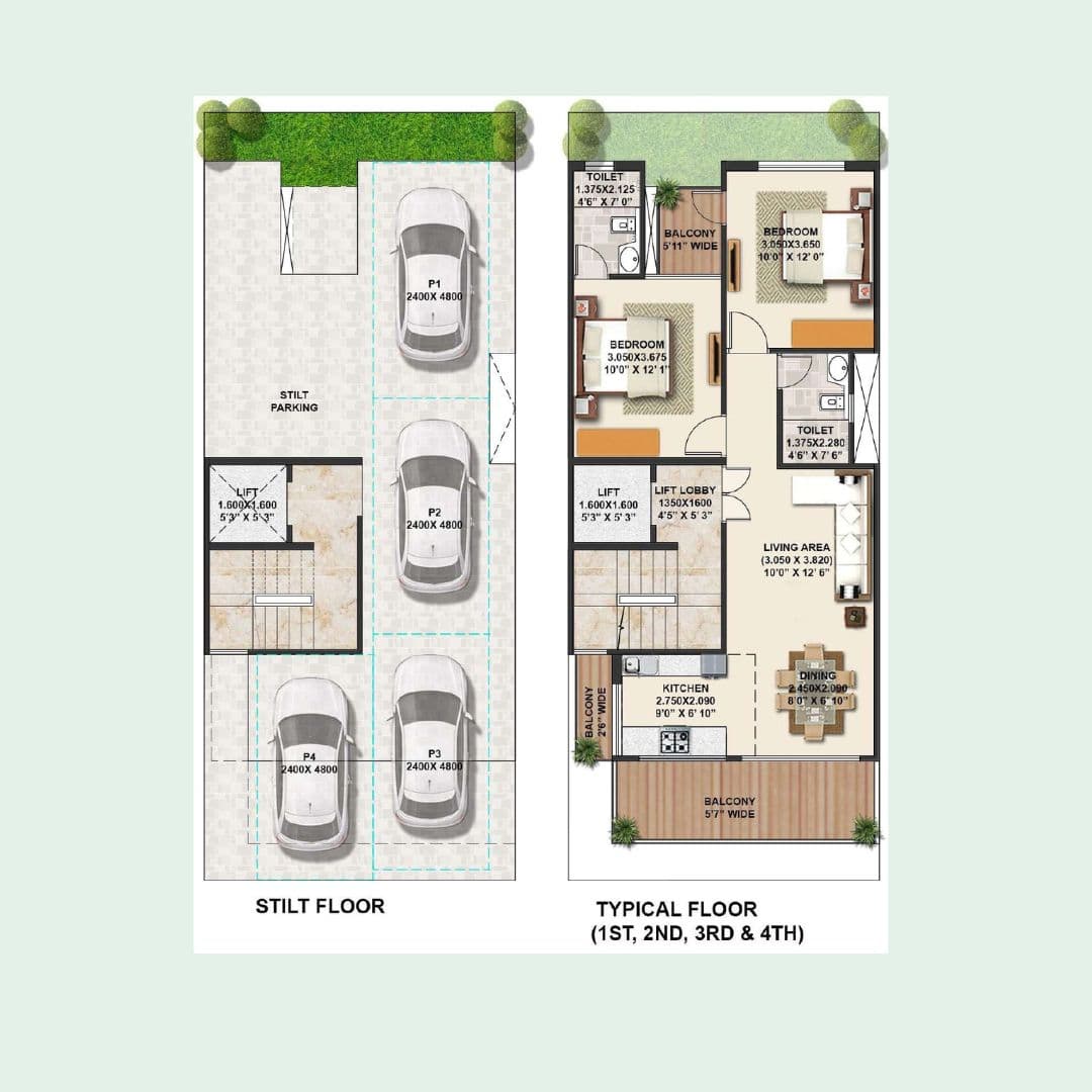 Signature Global Park 4&5 Sohna Floor Plan