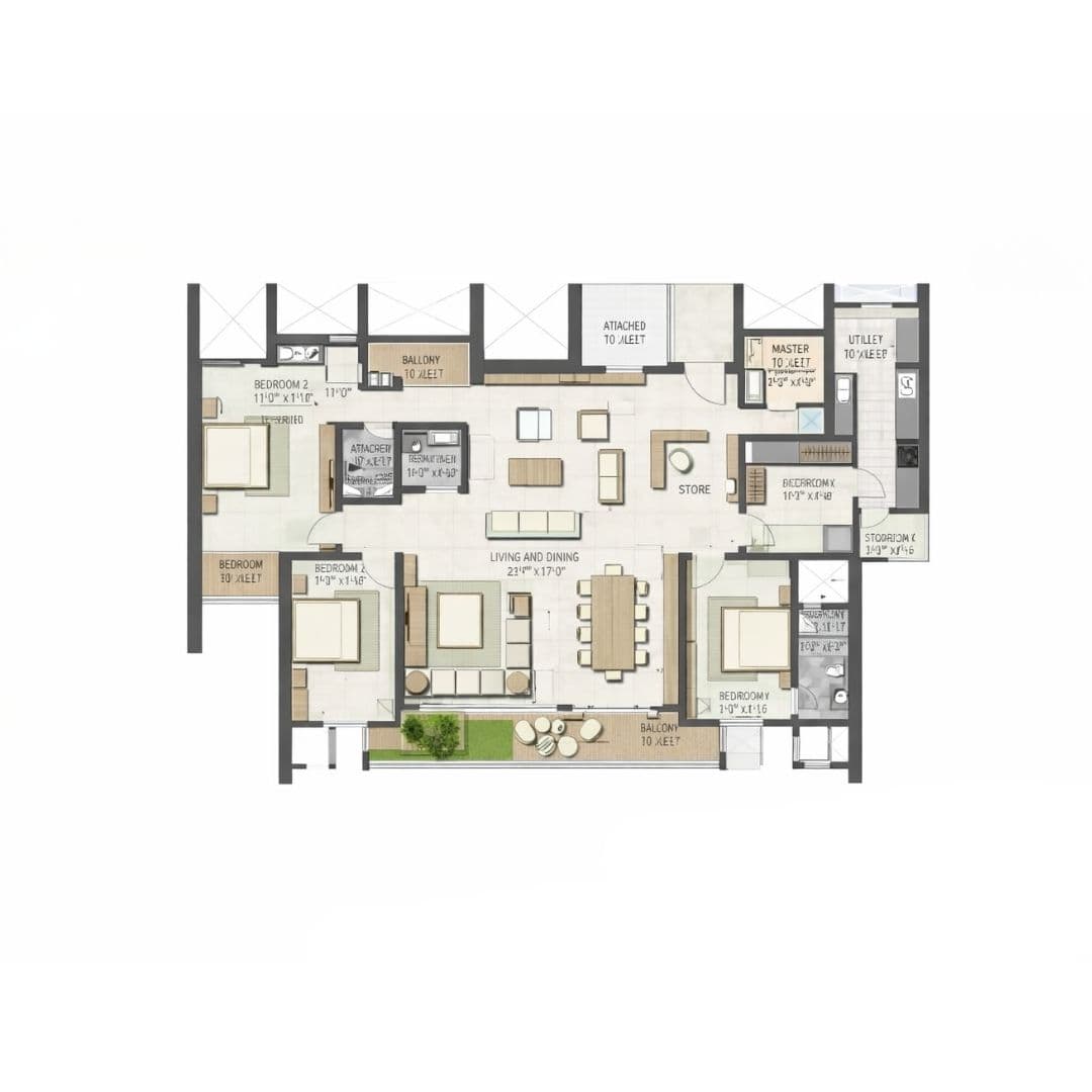 Sobha Aranya Sector-80, Gurgaon 3BHK Apartment