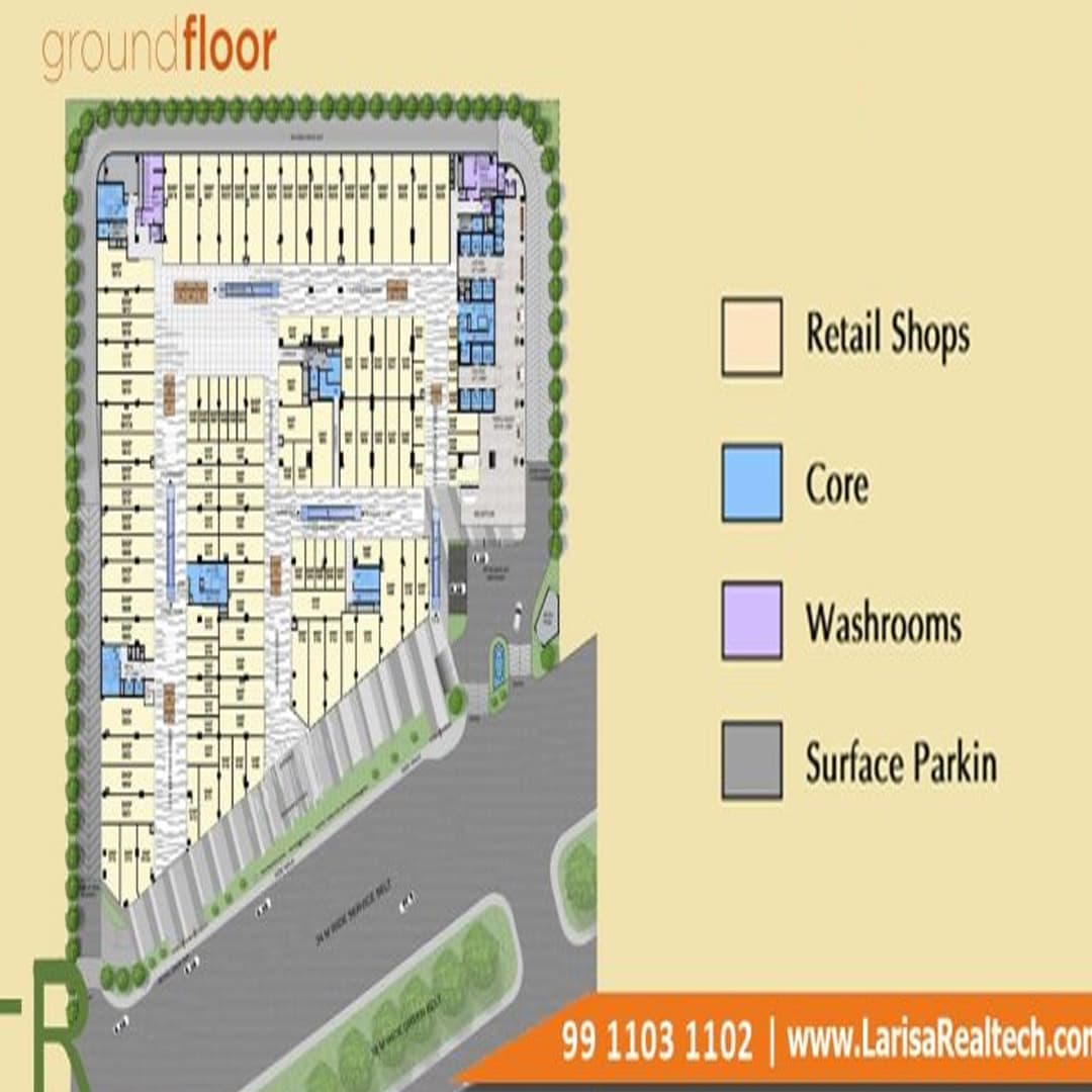 AIPL Joy Gallery Ground Floor Plan