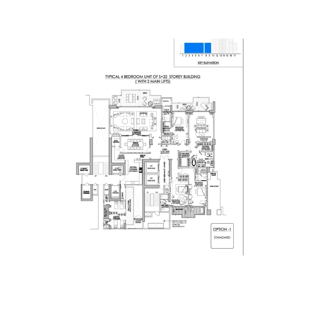 DLF The Camellias Gurgaon Sector 42 Floor Plan