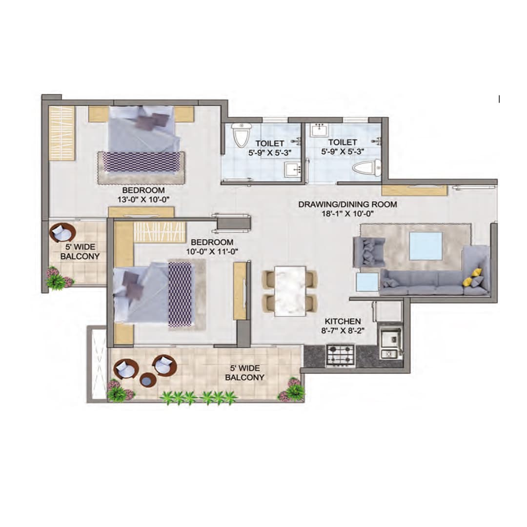 GLS South Avenue Floor Plan