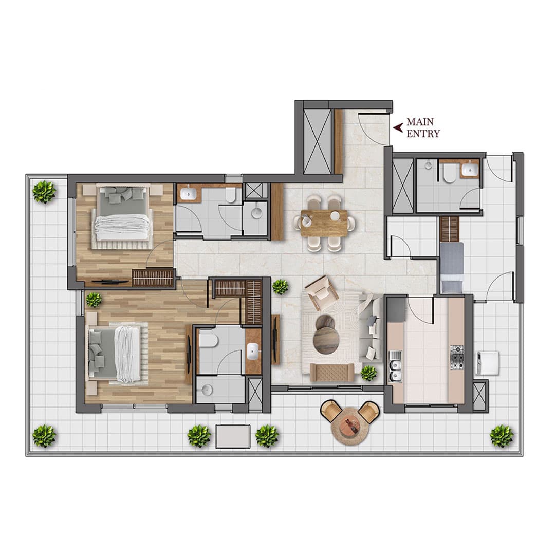 Antara Senior Living Residences 3bhk sector 36a