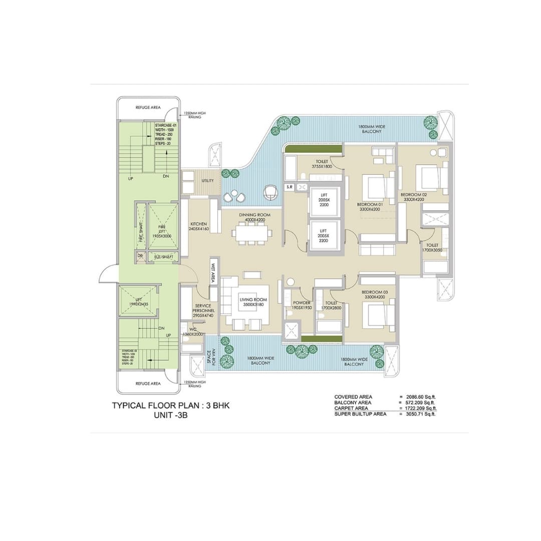 Ganga Realty Nandaka Sector 84 Floor Plan