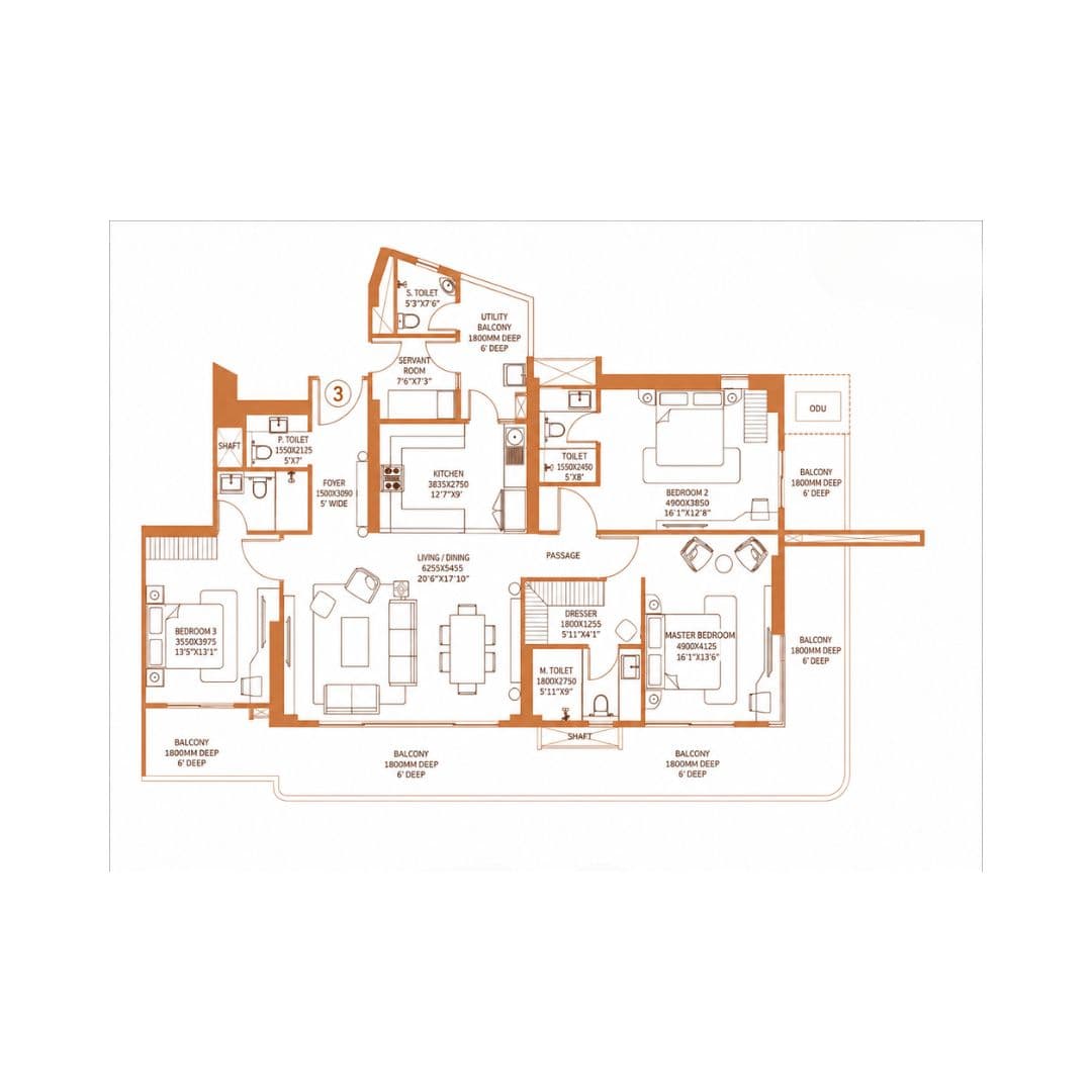 Shapoorji Pallonji The Dualis Floor Plan