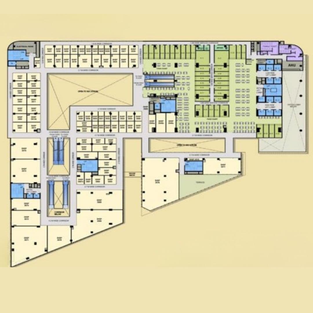 AIPL Joy Gallery Second Floor Plan