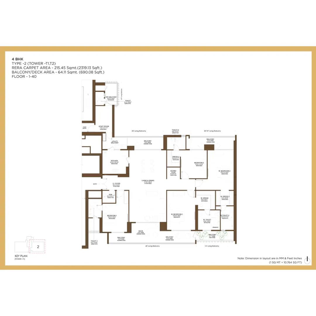 Birla Arika Type 2 Floor Plan