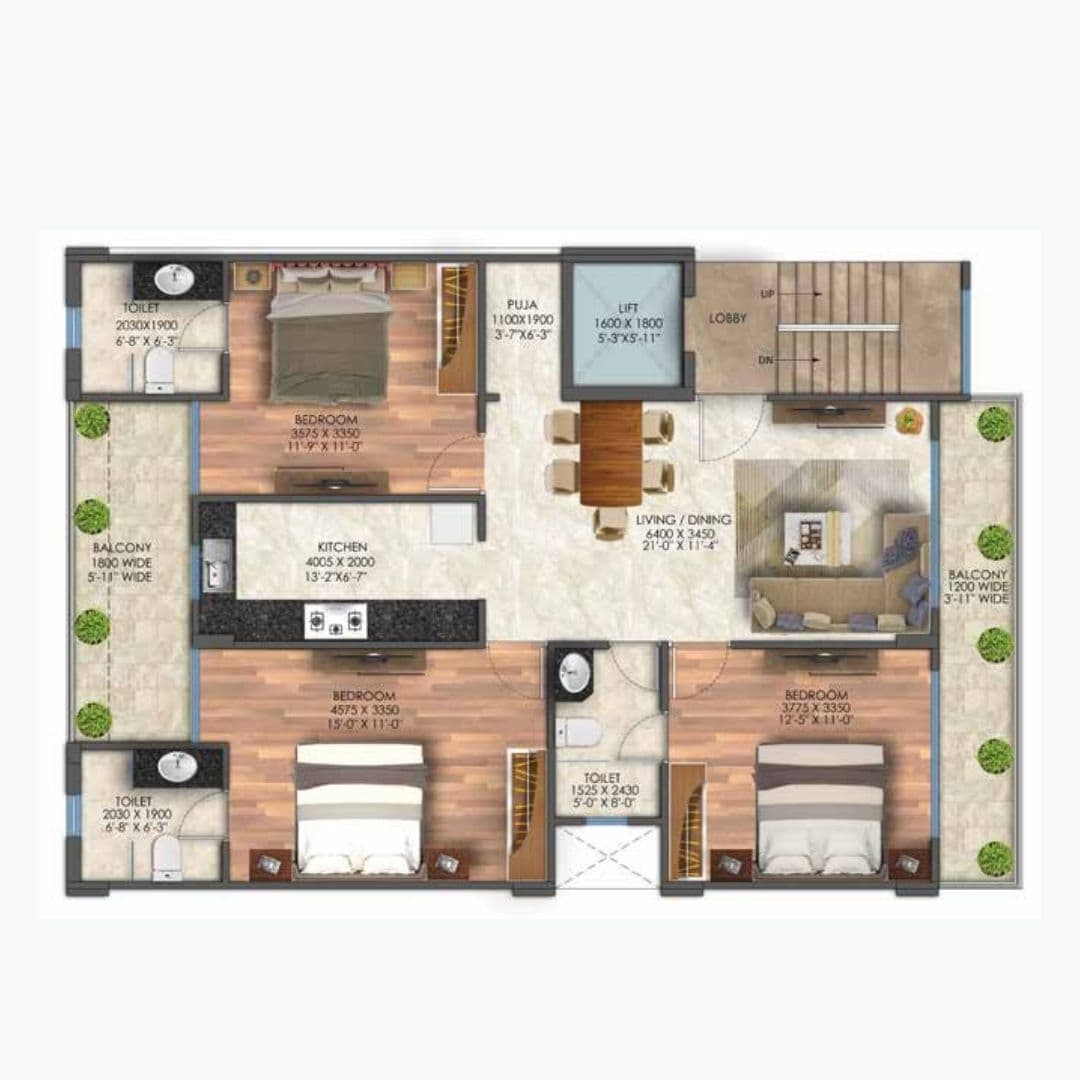 Signature Global City Sector 63A Gurgaon Floor Plan
