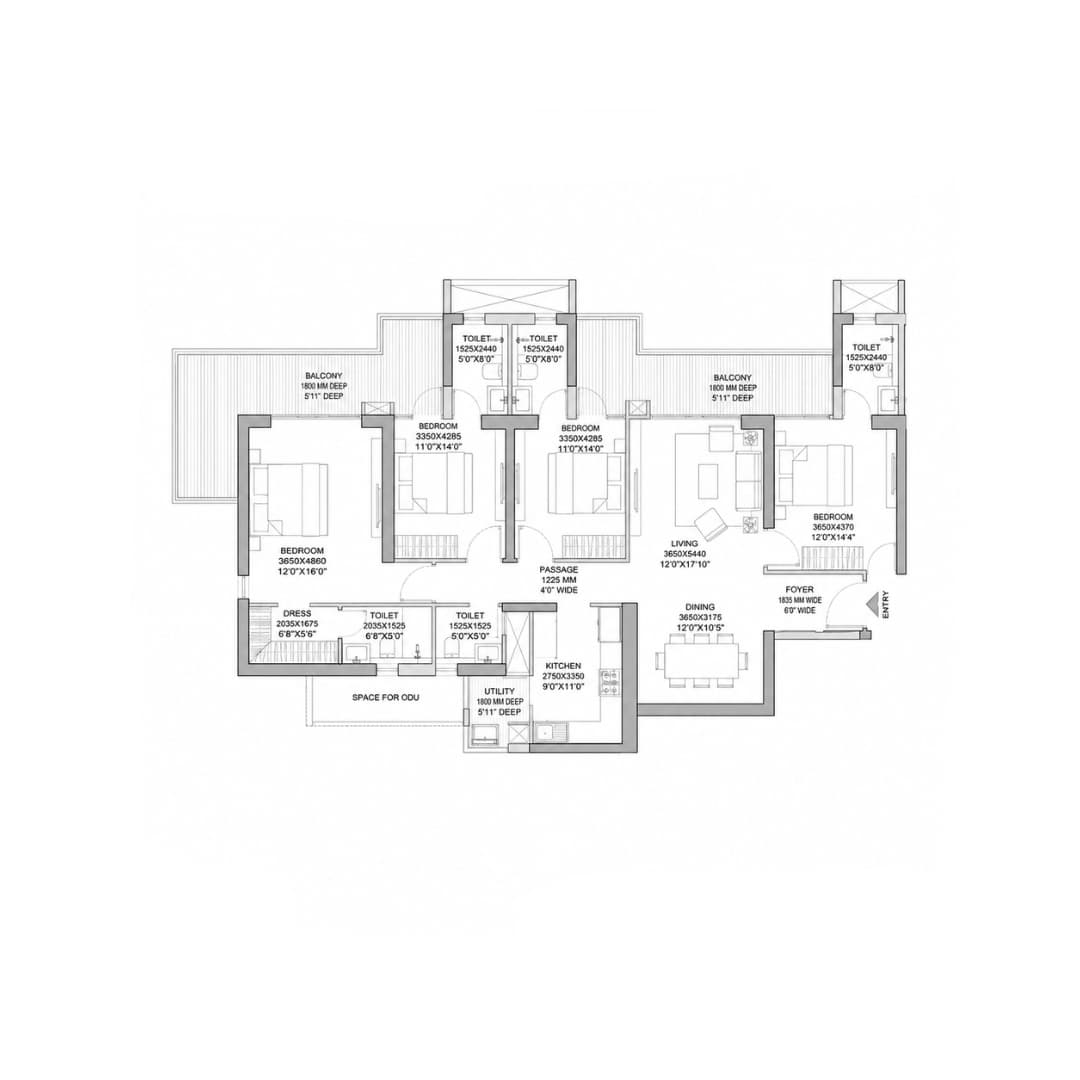 Godrej Zenith 89 Floor Plan