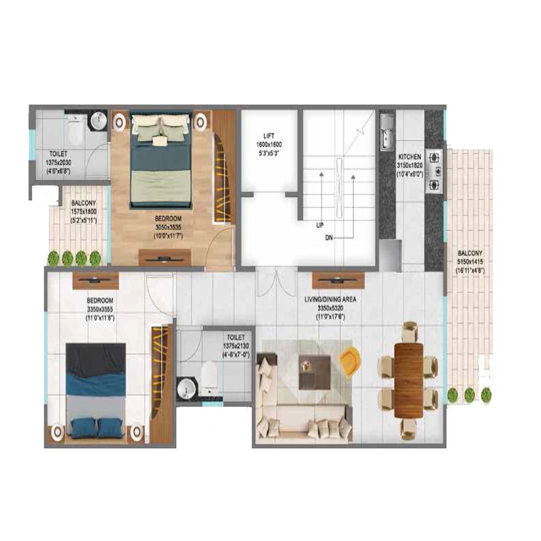 Signature Global City 37D Phase 2 Floor plan