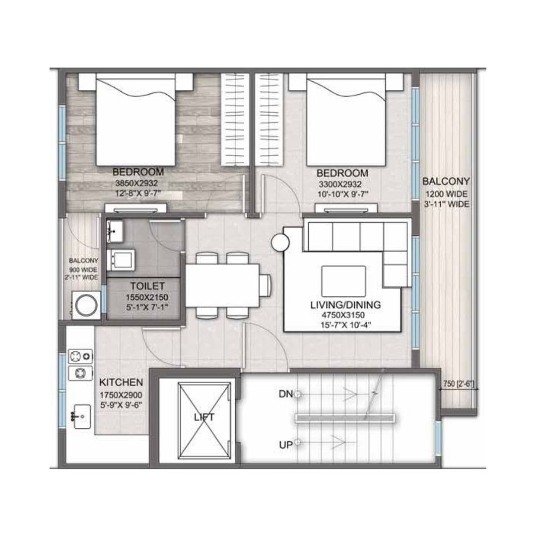 Signature Global City Sector 93 Floor Plan