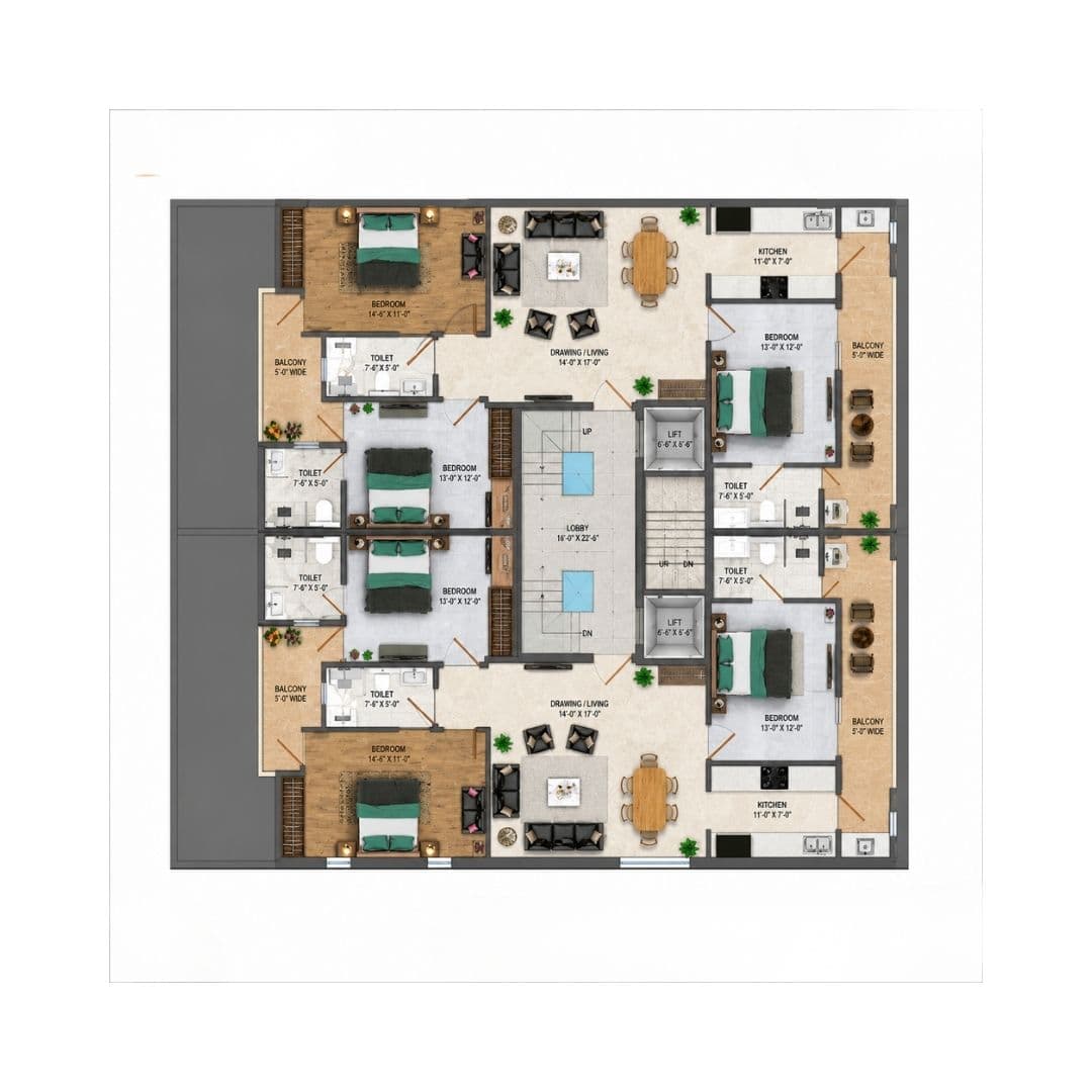 Trehan Luxury Floors Sector 71 Floor Plan