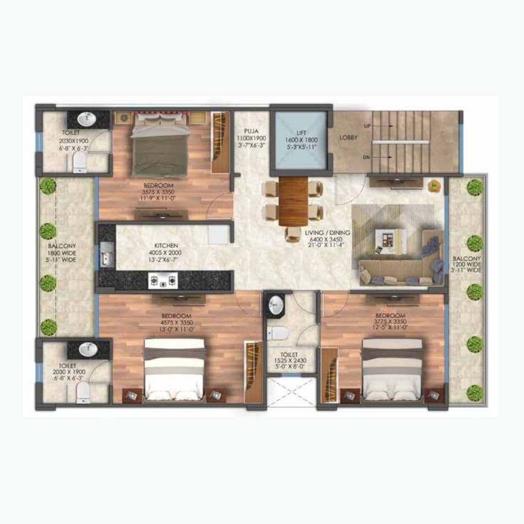 Signature Global City Sector 63A Floor Plan