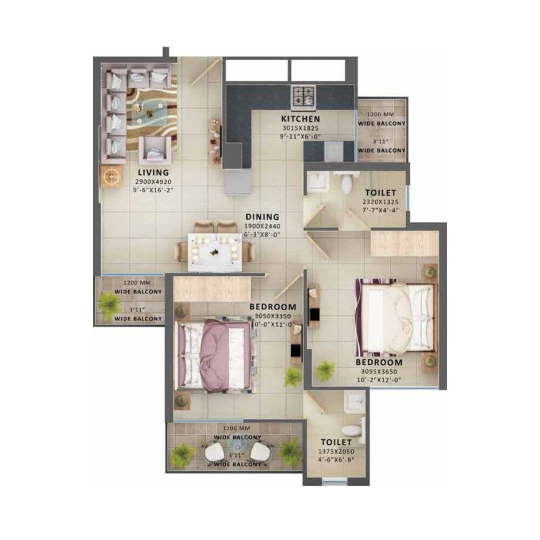 Signature Global Aspire Floor Plan