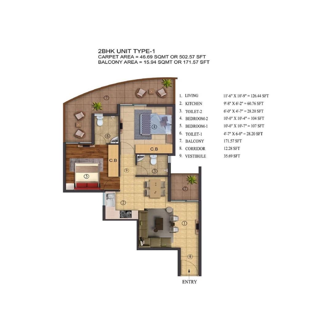 ROF Atulyas Gurgaon Floor Plan