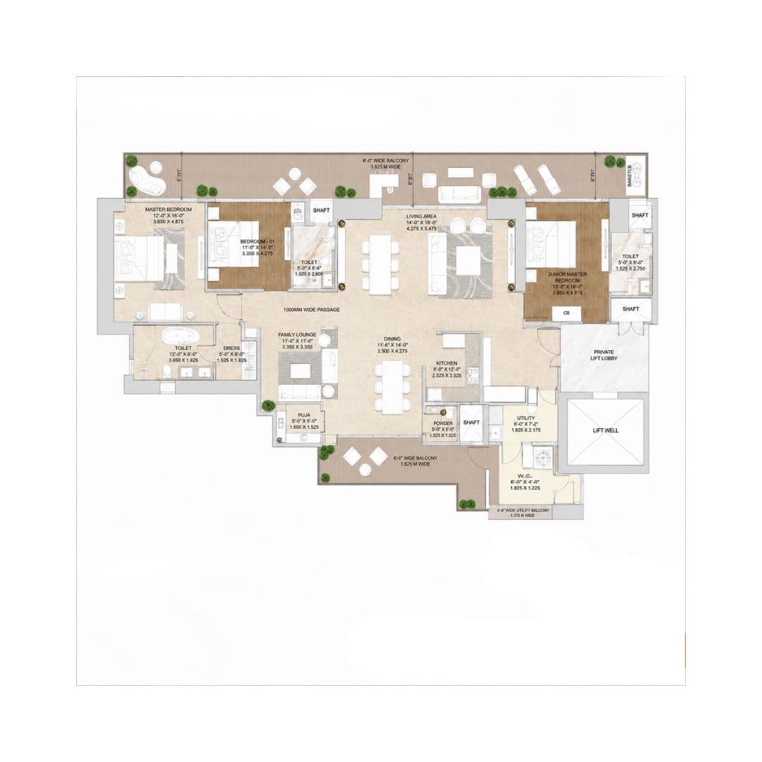 Signature Twin Tower DXP Floor Plan