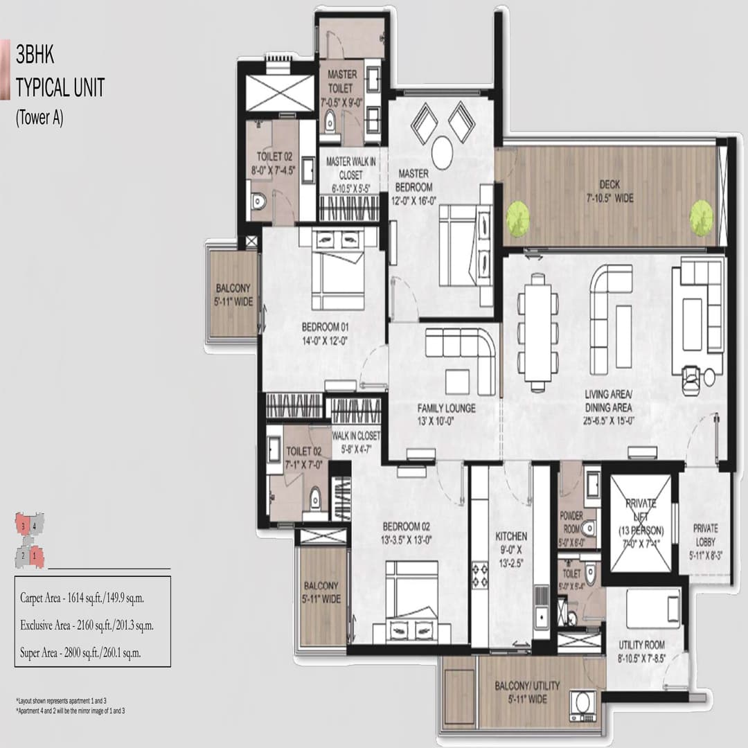 Silverglades Legacy 63A Gurgaon Floor Plan