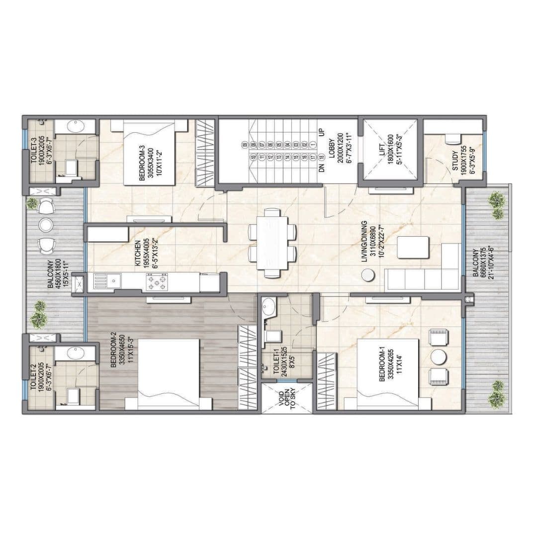 Signature Global 79b Floor Plan