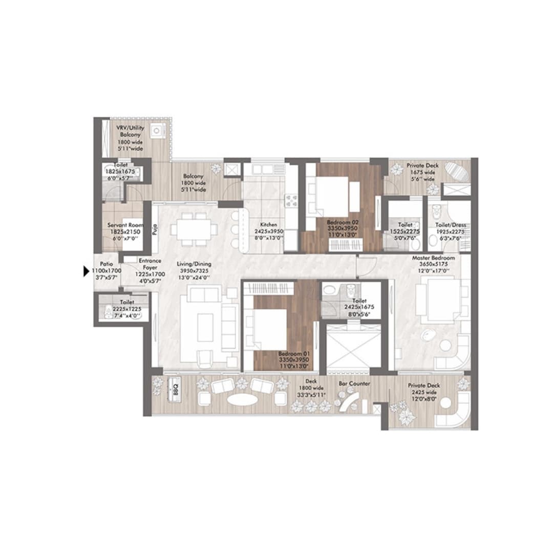 Elan The Presidential 106 Sector 106 Gurgaon Floor Plan